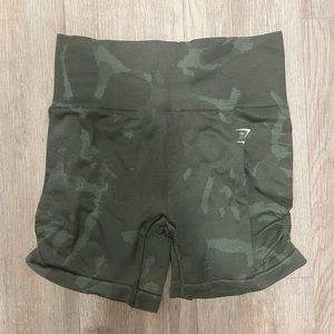 Gymshark Adapt Camo Seamless Shorts - Savanna | Green